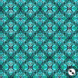 QT Fabrics Royale Geo Trellis Jade QT Fabrics Royale Geo Trellis Jade