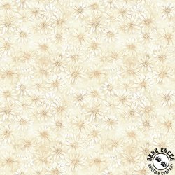 QT Fabrics HedgeHugs Daisy Tonal Cream