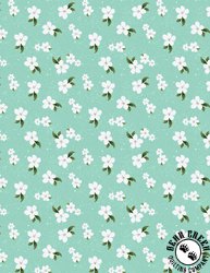 Wilmington Prints Sunlit Serenade Small Floral Teal