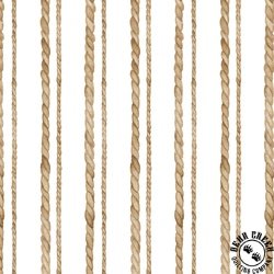 P&B Textiles Sea Whispers Rope Stripe White P&B Textiles Sea Whispers Rope Stripe White