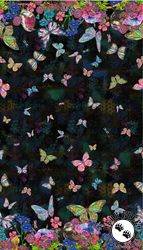 Windham Fabrics Shine On Butterflies in Bloom Double Border Windham Fabrics Shine On Butterflies in Bloom Double Border