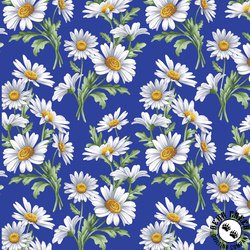 Benartex All About Daisies Royal