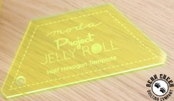 Moda Project Jelly Roll Half Hexagon Template