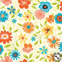 Riley Blake Designs Here Comes The Sun 108 Inch Wide Backing Fabric Cream