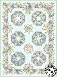 Patricia One Fabric Kaleidoscope Quilt Pattern
