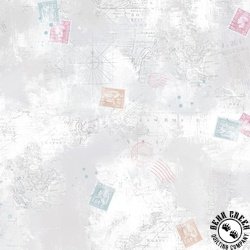 Clothworks Harmony Patchwork Light Pewter