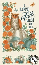 Moda I Love Fall Most of All I Love Panel Warm White Moda I Love Fall Most of All I Love Panel Warm White
