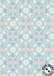 Lewis and Irene Fabrics Honey Sweet Flowers Blue Lewis and Irene Fabrics Honey Sweet Flowers Blue