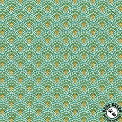 Andover Fabrics Luxe Scallop Green Andover Fabrics Luxe Scallop Green
