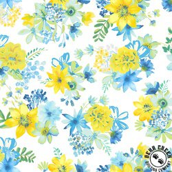 Windham Fabrics Buttercup Gather White