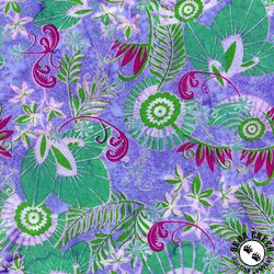 Riley Blake Designs Expressions Batiks Bedazzled Main Lilac Mint