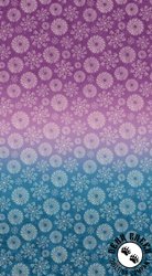 Benartex Wishflower Ombre Purple/Blue Benartex Wishflower Ombre Purple/Blue