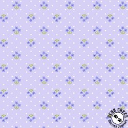 Andover Fabrics Plain and Simple Tri Flower Wisteria