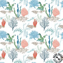 Riley Blake Designs Free As The Ocean Reef White