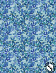 Wilmington Prints Sunlit Serenade Medium Floral Blue