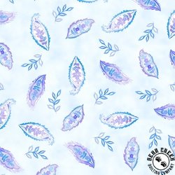 In The Beginning Fabrics Daydreams Small Leaves Blue In The Beginning Fabrics Daydreams Small Leaves Blue