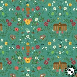 Riley Blake Designs Orchard House Homestead Teal