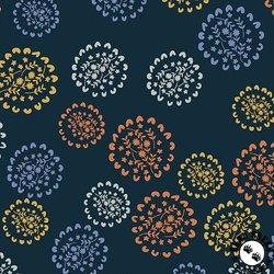Andover Fabrics Conway Cottage 108 Inch Wide Backing Fabric Bunches Navy