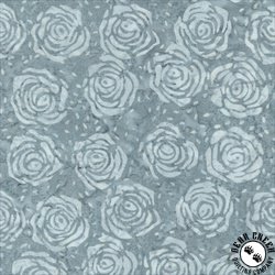 Anthology Fabrics Quilt Essentials 7 Splendor Batiks Roses Silver