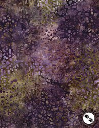 Wilmington Prints Plum Bouquet Batiks Spots Plum