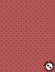 Wilmington Prints Crimson Majesty Polka Dot Grid Red