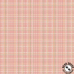 Riley Blake Designs Love Me More Plaid Coral