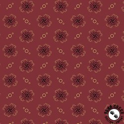 Andover Fabrics Bridgeport Quatrefoil Red