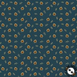 Andover Fabrics Carolina Acorn Leaf Blue Andover Fabrics Carolina Acorn Leaf Blue