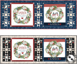 Farmhouse Americana Liberty Runner Free Quilt Pattern