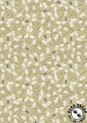 Lewis and Irene Fabrics Honey Sweet Bees Sage Green