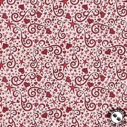 QT Fabrics Hearts and Hugs Hearts and Scroll Pink QT Fabrics Hearts and Hugs Hearts and Scroll Pink