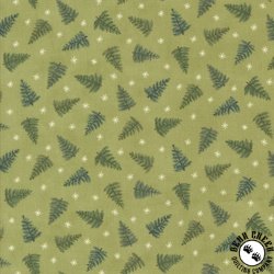 Moda Winter Friends Tossed Trees Holly Moda Winter Friends Tossed Trees Holly