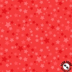 Maywood Studio Playtime Flannel Stars Red