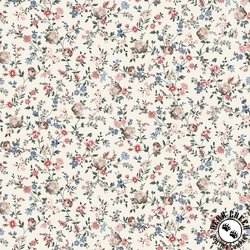 Studio E Fabrics Art of Midnight Small Vine White