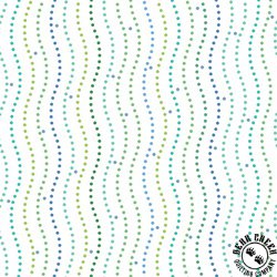 P&B Textiles Happy Ocean Life Bubble Stripe White