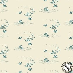 Andover Fabrics Ayla Flying Birds Rain