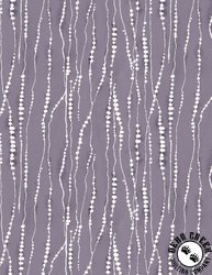 Wilmington Prints Au Naturel Dotted Stripe Purple