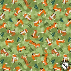 Windham Fabrics Wild North Wild Foxes Leaf