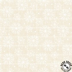 Maywood Studio Holly Jolly Flannel Snowflakes Cream