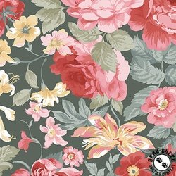 Maywood Studio La Fleur Flannel Focal Floral Green/Multi Maywood Studio La Fleur Flannel Focal Floral Green/Multi