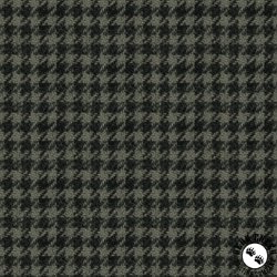 Studio E Fabric Snowy Days and Frosty Nights Houndstooth Green/Black Studio E Fabric Snowy Days and Frosty Nights Houndstooth Green/Black