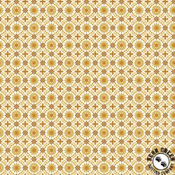 Benartex Spring Hill Farm Wallpaper Medallion Gold