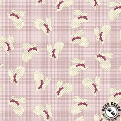 Benartex A Wooly Garden Bunnies Light Pink Benartex A Wooly Garden Bunnies Light Pink