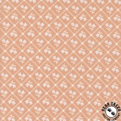 Moda Cottage Charm Window Pane Checks and Plaids Flower Peach Moda Cottage Charm Window Pane Checks and Plaids Flower Peach