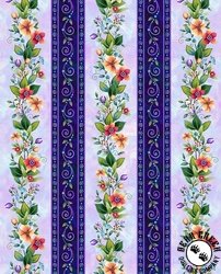 Henry Glass Down the Fairy Path Stripe Lilac/Royal