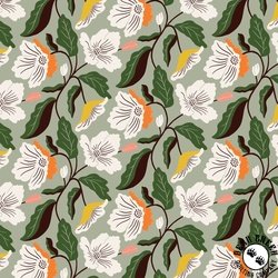 Cloud9 Fabrics Honey Garden Irises Turquoise Cloud9 Fabrics Honey Garden Irises Turquoise