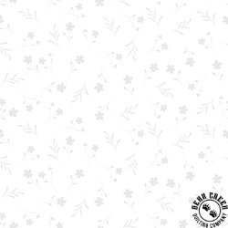 Blank Quilting Morning Mist VIII Floral White on White