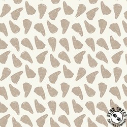 Clothworks Forest Ferns Hares Light Cream