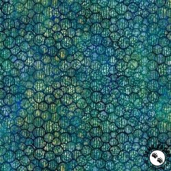 In The Beginning Fabrics Allure Lanterns Blue/Green