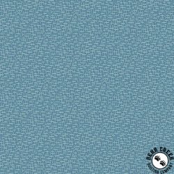 Andover Fabrics Sewing Bird Tweed Blueberry